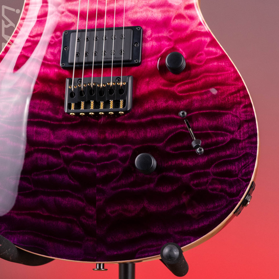 PRS Wood Library Mark Holcomb 10-Top Quilt Midnight Orchid Fade Ish 15th Anniversary