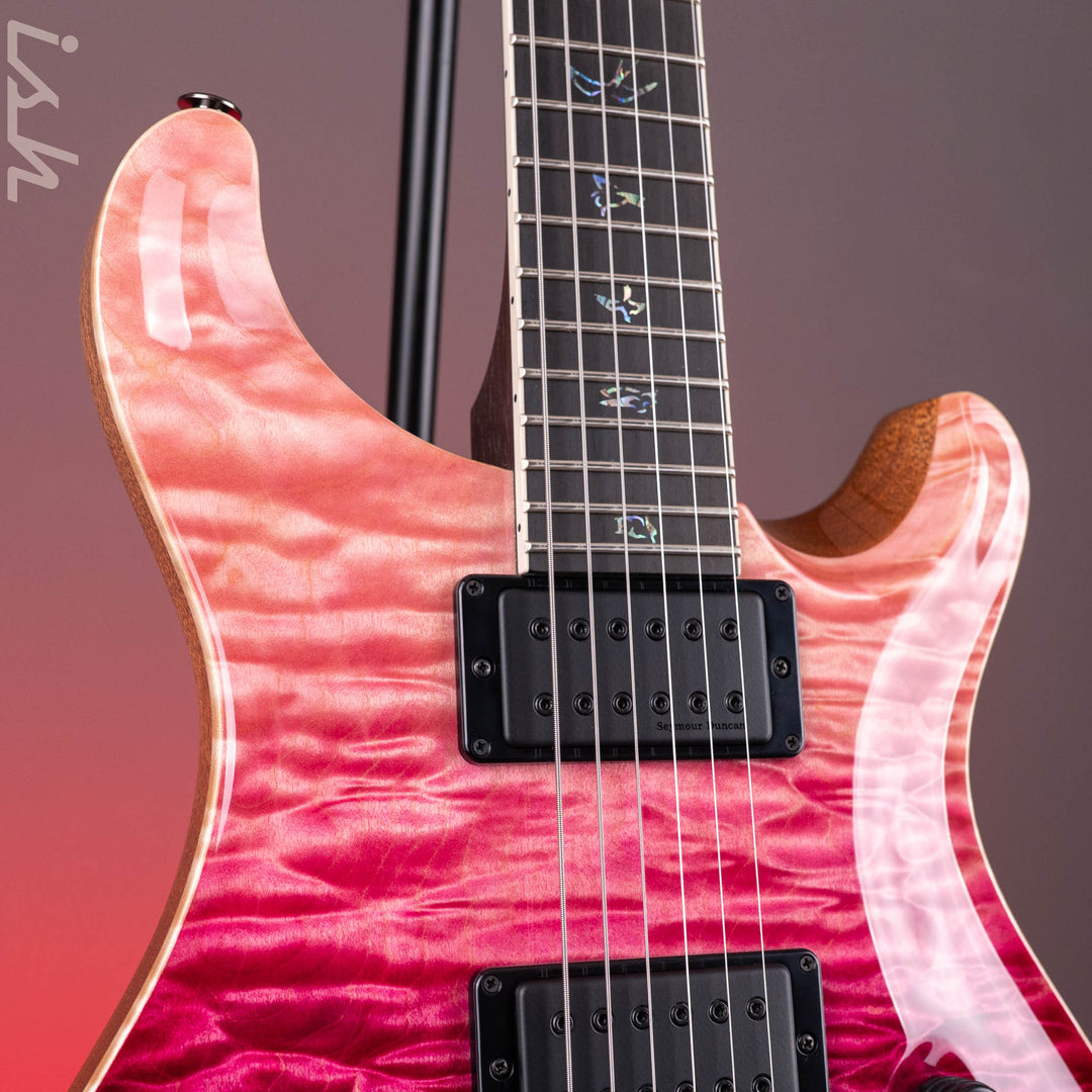 PRS Wood Library Mark Holcomb 10-Top Quilt Midnight Orchid Fade Ish 15th Anniversary