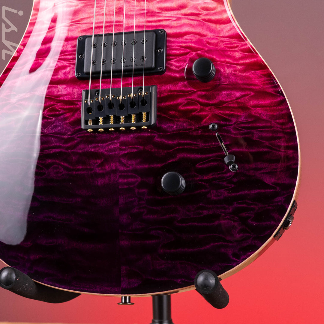 PRS Wood Library Mark Holcomb 10-Top Quilt Midnight Orchid Fade Ish 15th Anniversary