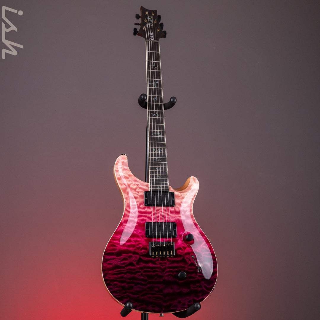 PRS Wood Library Mark Holcomb 10-Top Quilt Midnight Orchid Fade Ish 15th Anniversary