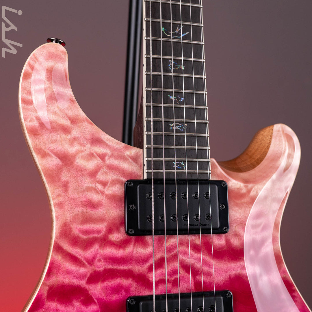 PRS Wood Library Mark Holcomb 10-Top Quilt Midnight Orchid Fade Ish 15th Anniversary