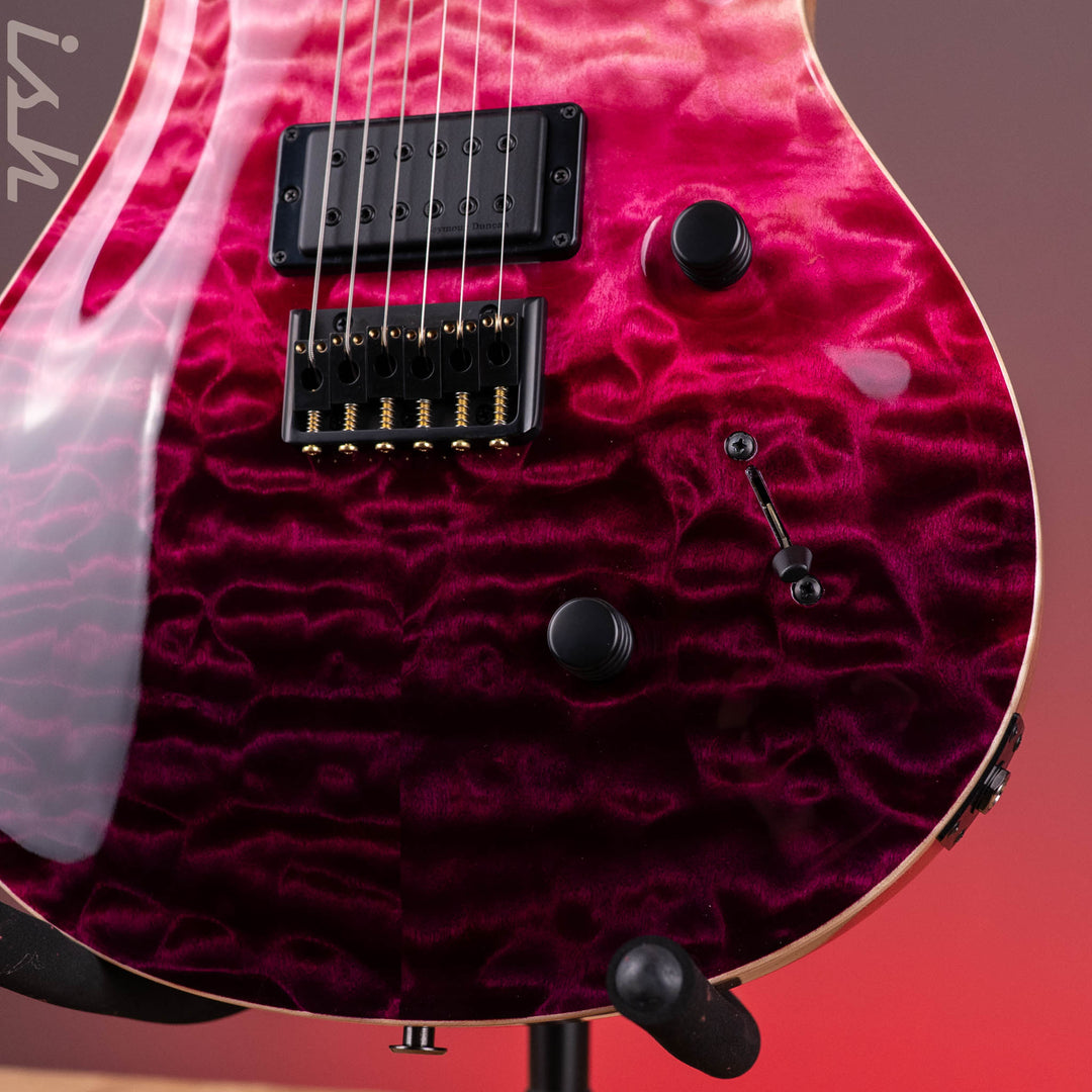 PRS Wood Library Mark Holcomb 10-Top Quilt Midnight Orchid Fade Ish 15th Anniversary