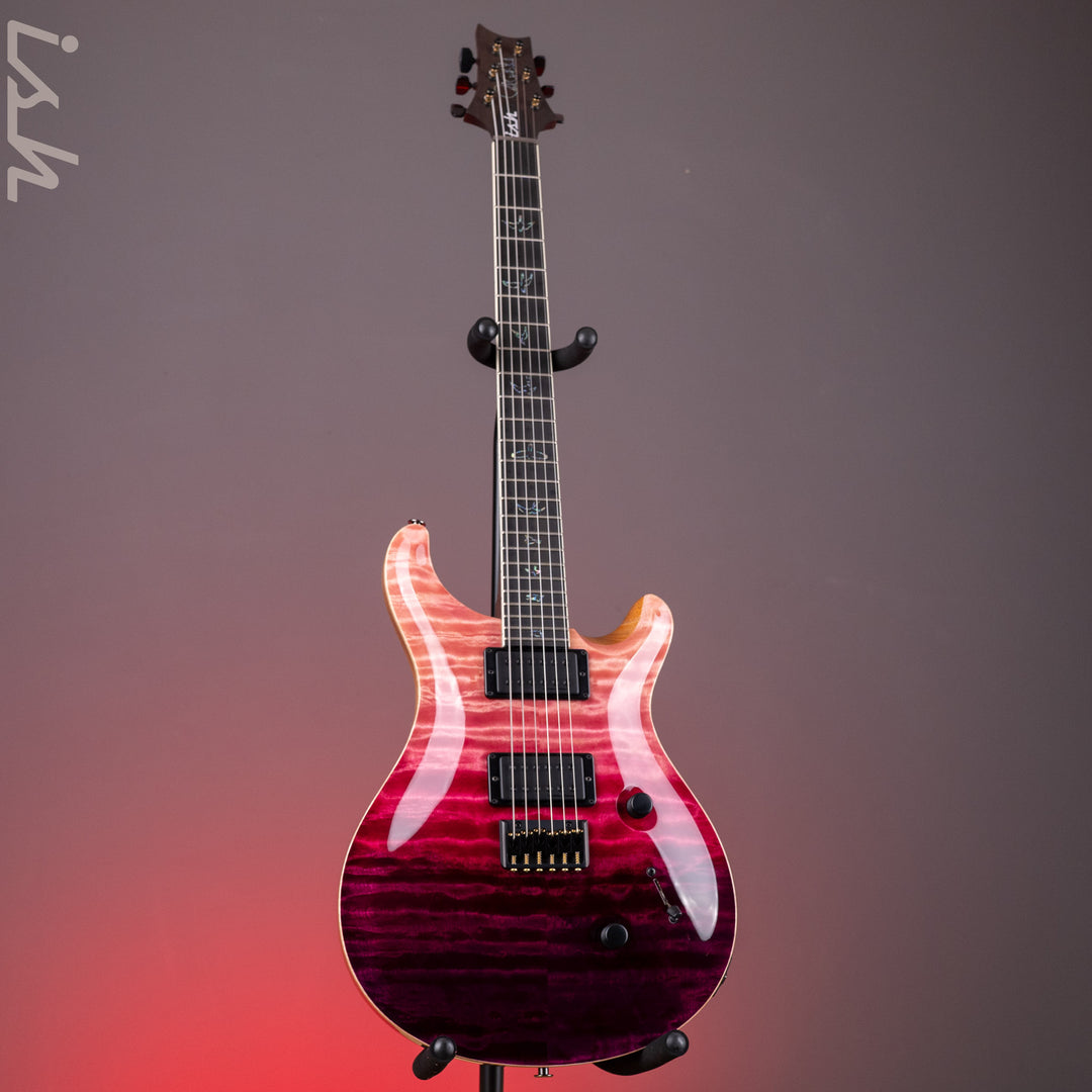 PRS Wood Library Mark Holcomb 10-Top Quilt Midnight Orchid Fade Ish 15th Anniversary