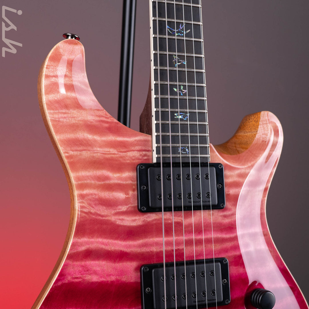 PRS Wood Library Mark Holcomb 10-Top Quilt Midnight Orchid Fade Ish 15th Anniversary
