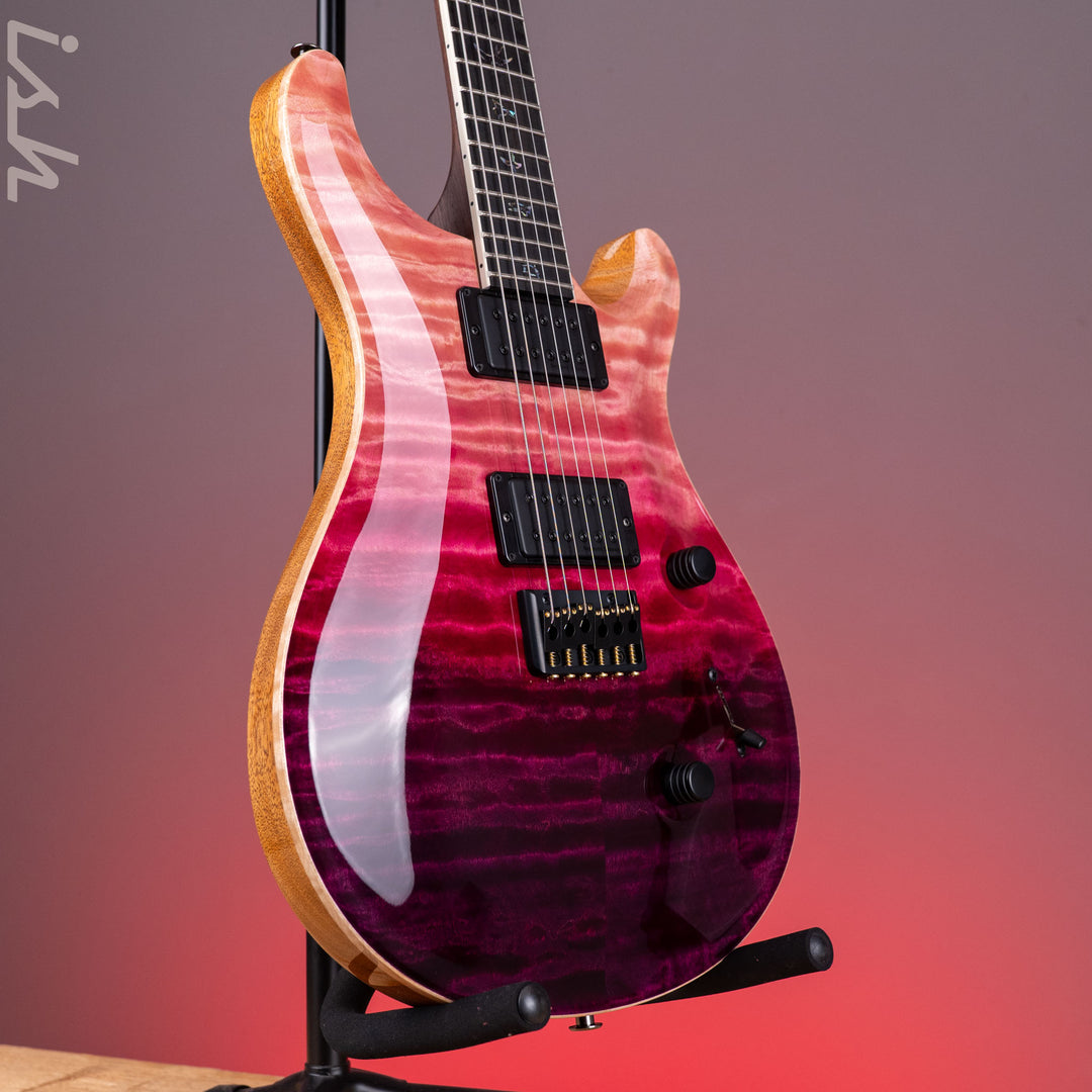 PRS Wood Library Mark Holcomb 10-Top Quilt Midnight Orchid Fade Ish 15th Anniversary