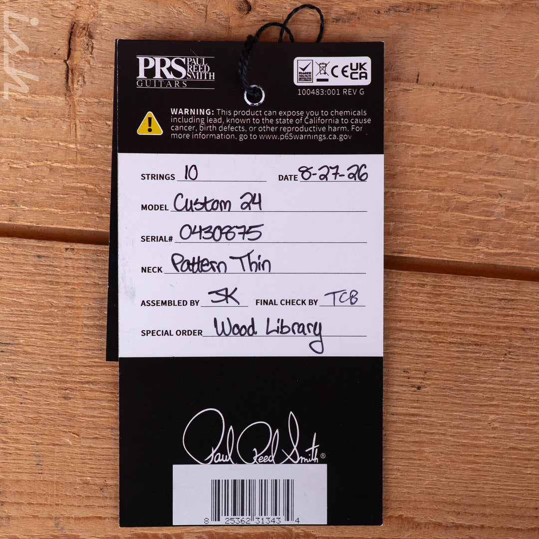PRS Wood Library Custom 24 10-Top Quilt Amaretto Fade Ish 15th Anniversary