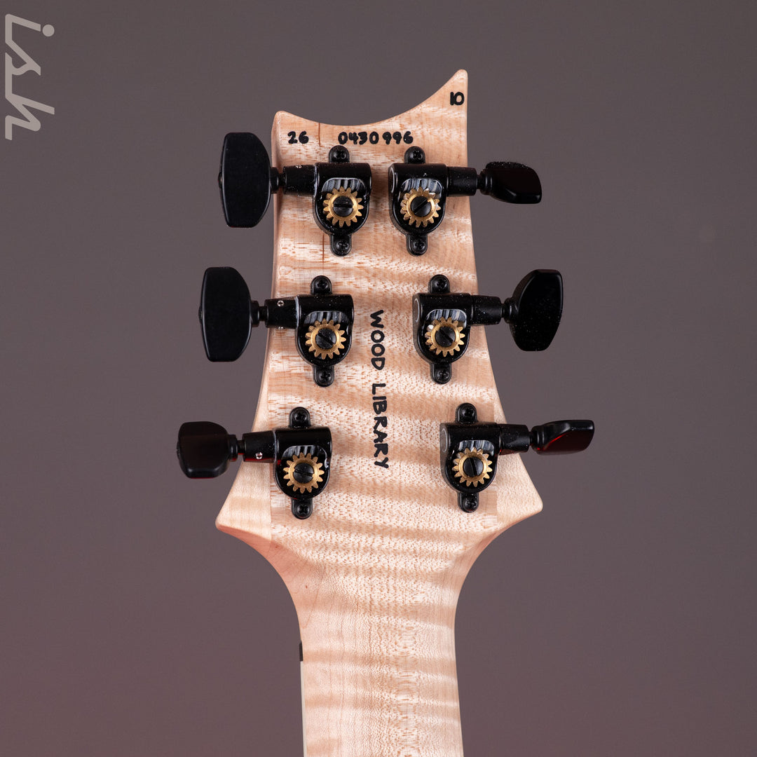 PRS Wood Library Mark Holcomb 10-Top Quilt Midnight Orchid Fade Ish 15th Anniversary Maple Neck