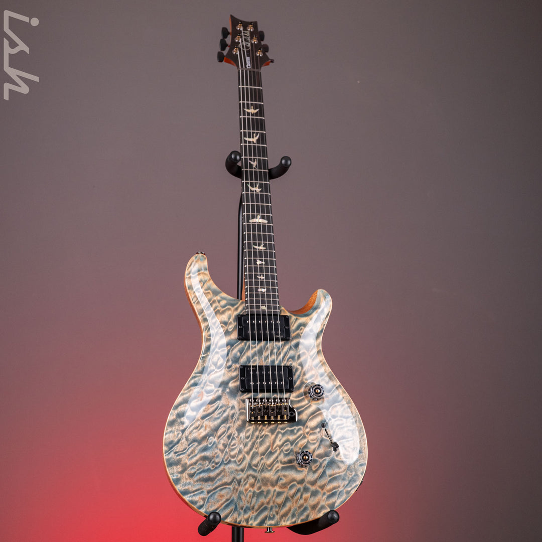PRS Wood Library Custom 24 One Piece Artist Quilt Top Faded Indigo