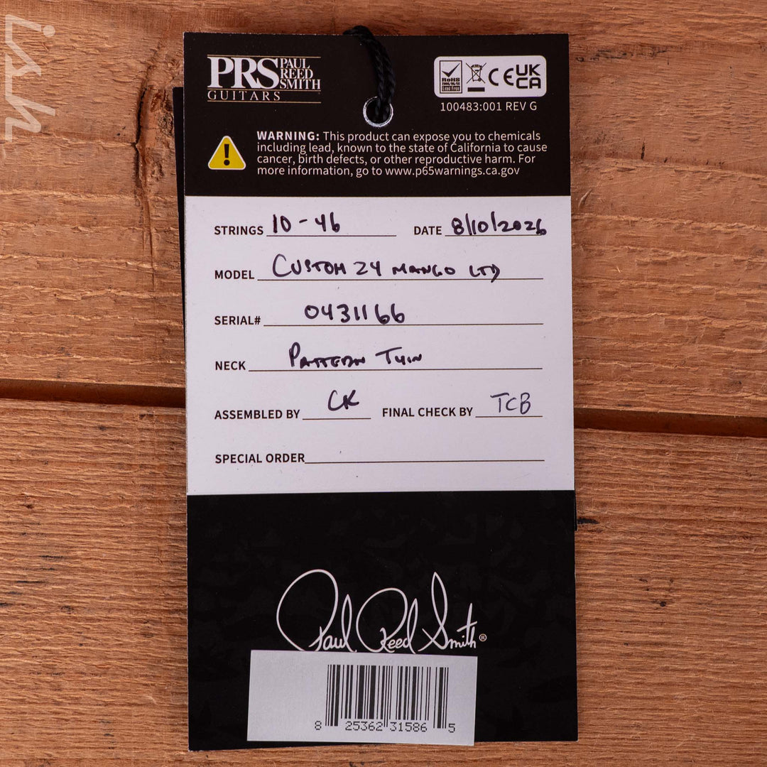 PRS Custom 24 Mango Sprayer&