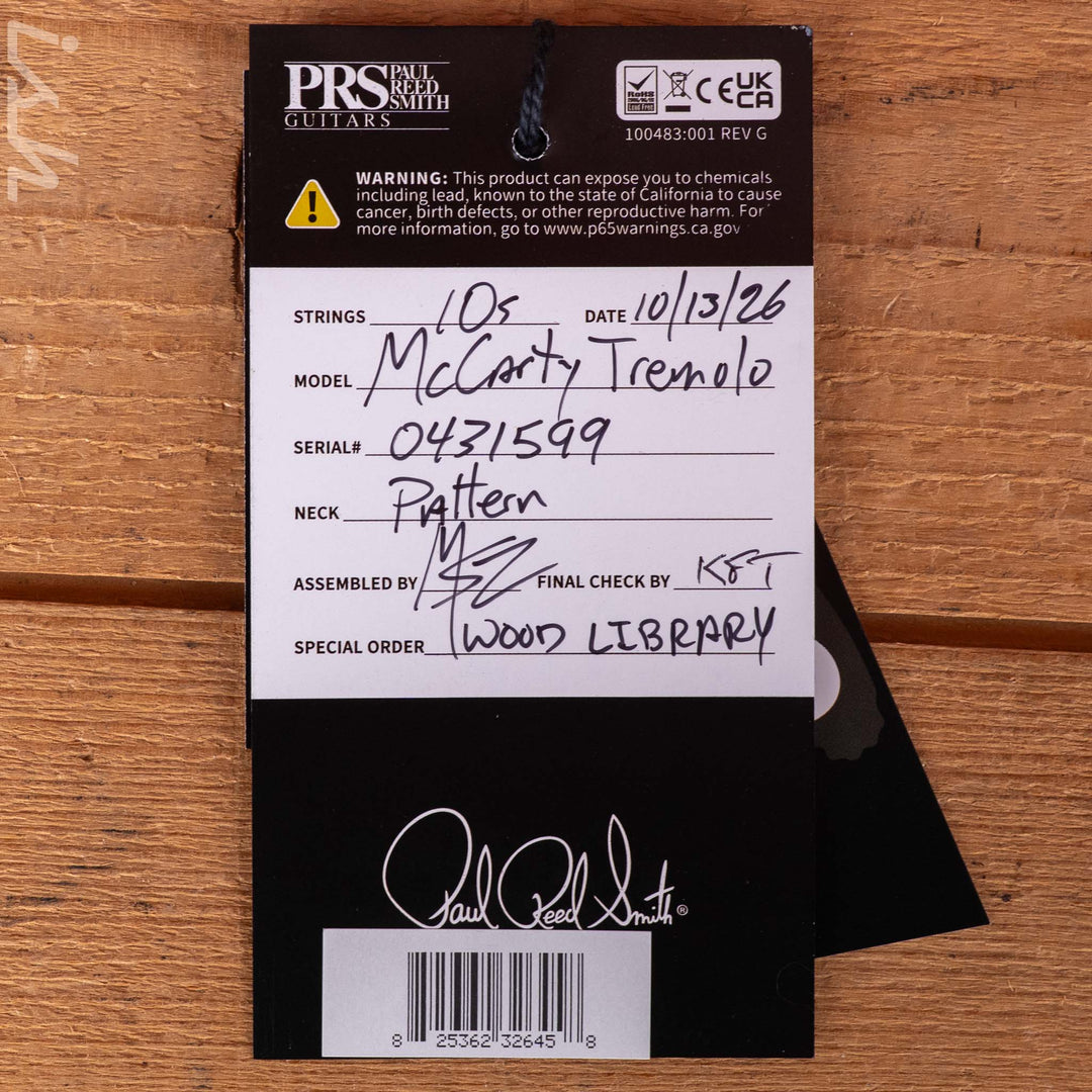 PRS Wood Library McCarty Tremolo 10-Top &
