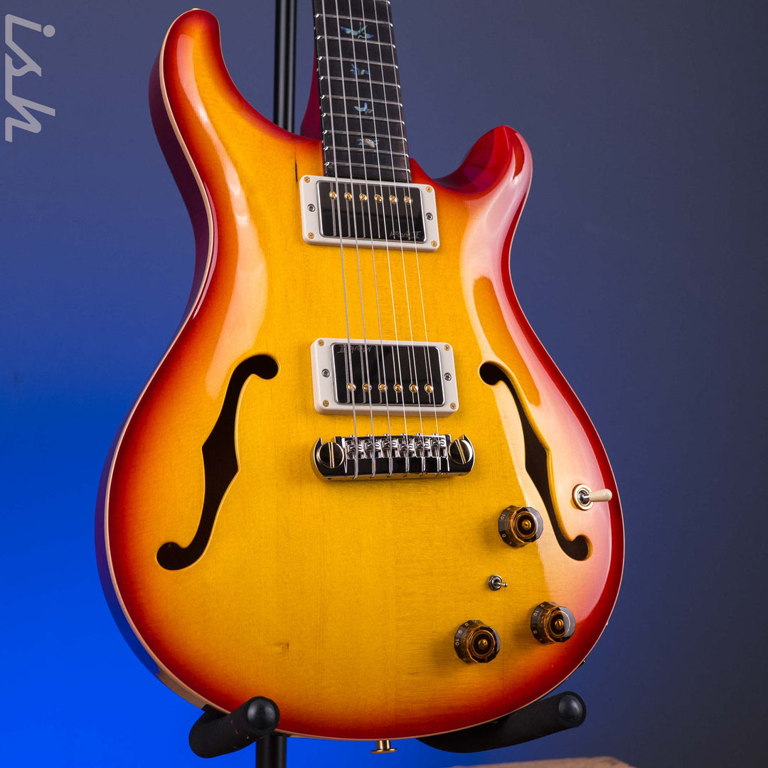 PRS Wood Library Hollowbody I Piezo Spruce Top Dark Cherry Sunburst