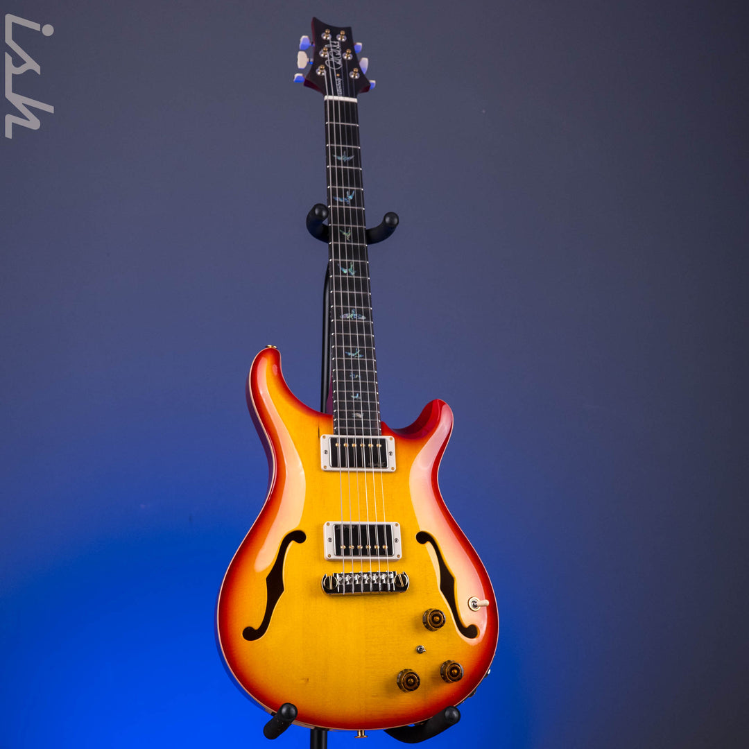 PRS Wood Library Hollowbody I Piezo Spruce Top Dark Cherry Sunburst