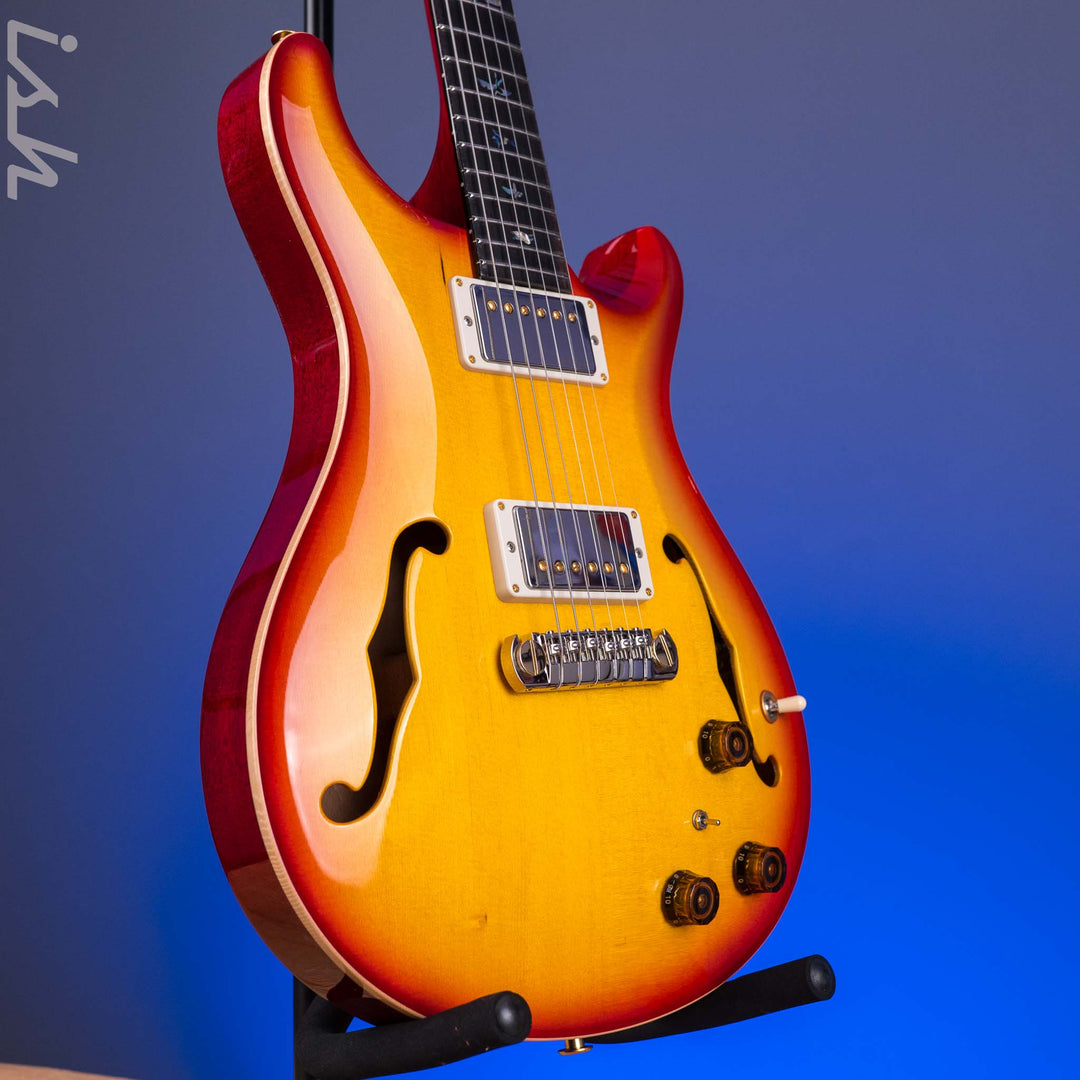 PRS Wood Library Hollowbody I Piezo Spruce Top Dark Cherry Sunburst