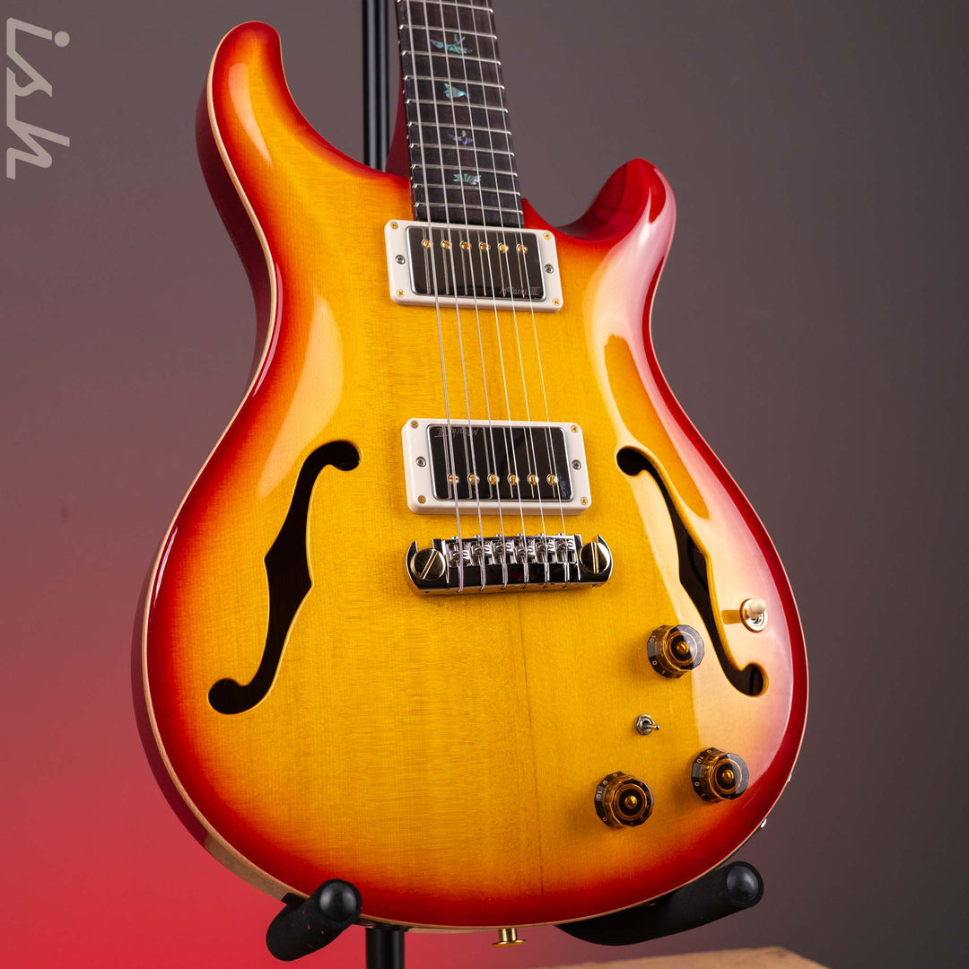 PRS Wood Library Hollowbody I Piezo Spruce Top Dark Cherry Sunburst