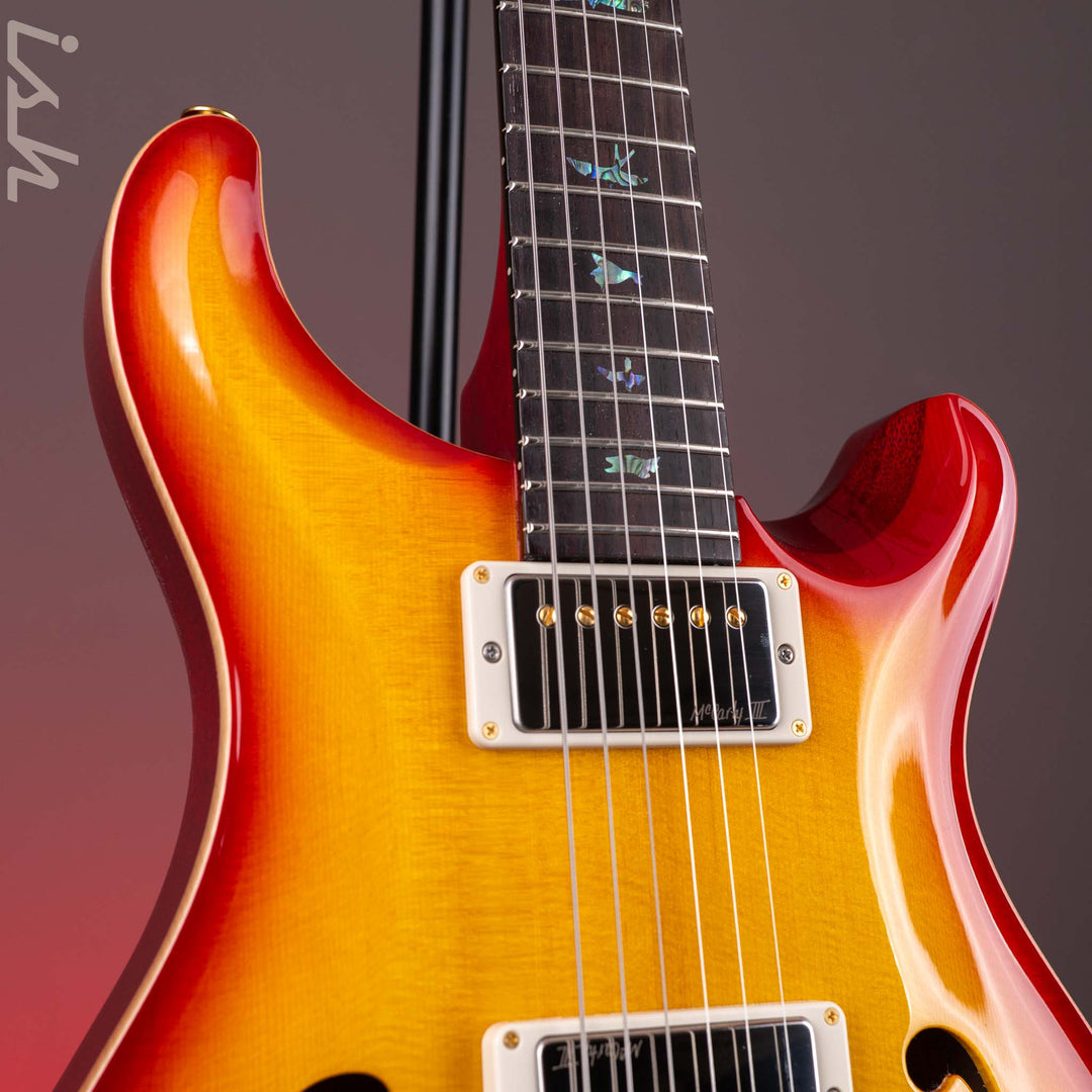 PRS Wood Library Hollowbody I Piezo Spruce Top Dark Cherry Sunburst