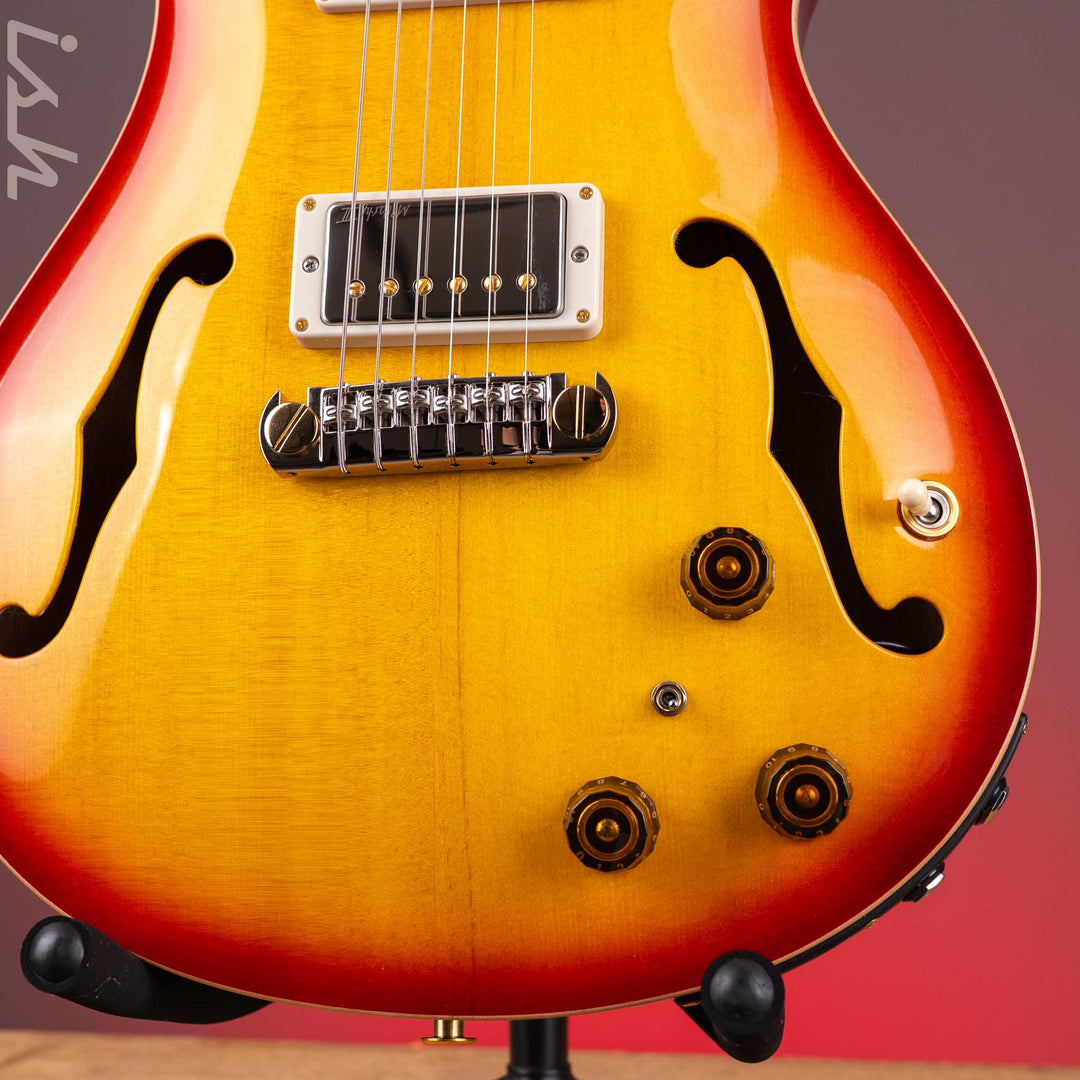 PRS Wood Library Hollowbody I Piezo Spruce Top Dark Cherry Sunburst