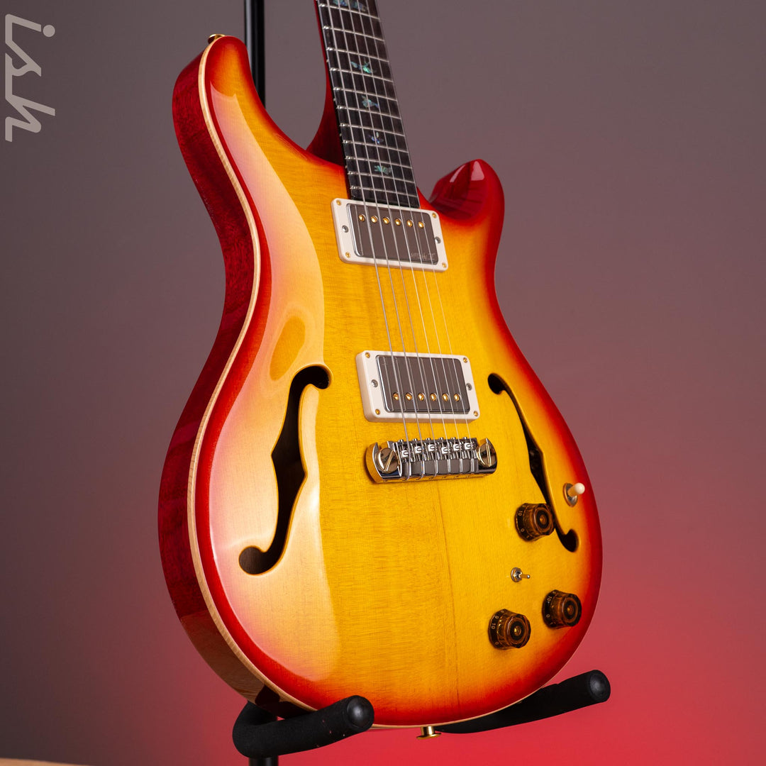 PRS Wood Library Hollowbody I Piezo Spruce Top Dark Cherry Sunburst