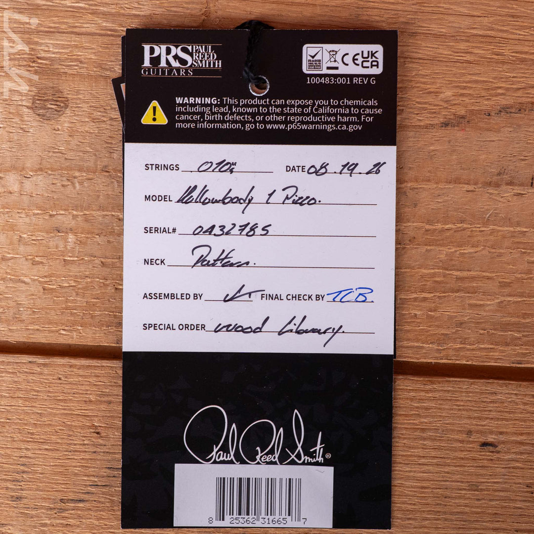 PRS Wood Library Hollowbody I Piezo Spruce Top Natural