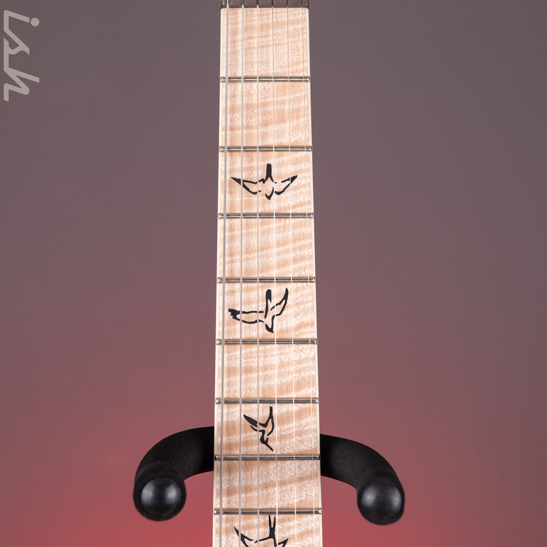 PRS Wood Library Mark Holcomb 10-Top Quilt Midnight Orchid Fade Ish 15th Anniversary Maple Neck