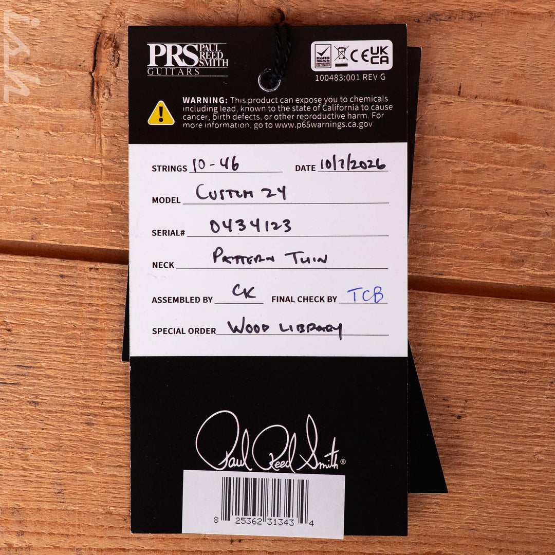 PRS Wood Library Custom 24 10-Top Quilt Amaretto Fade Ish 15th Anniversary