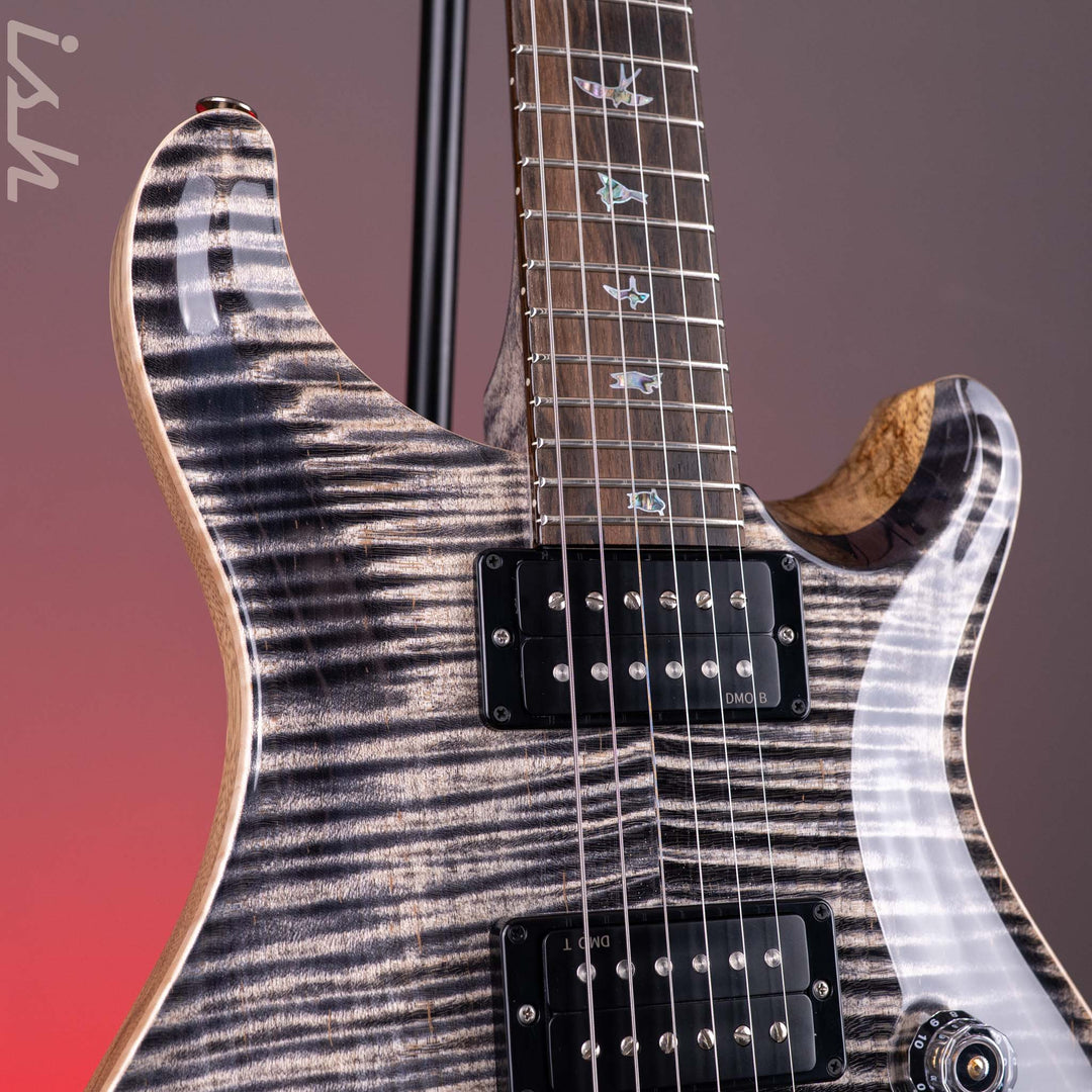 PRS Wood Library Custom 24 Stoptail Limited Edition 10-Top Charcoal