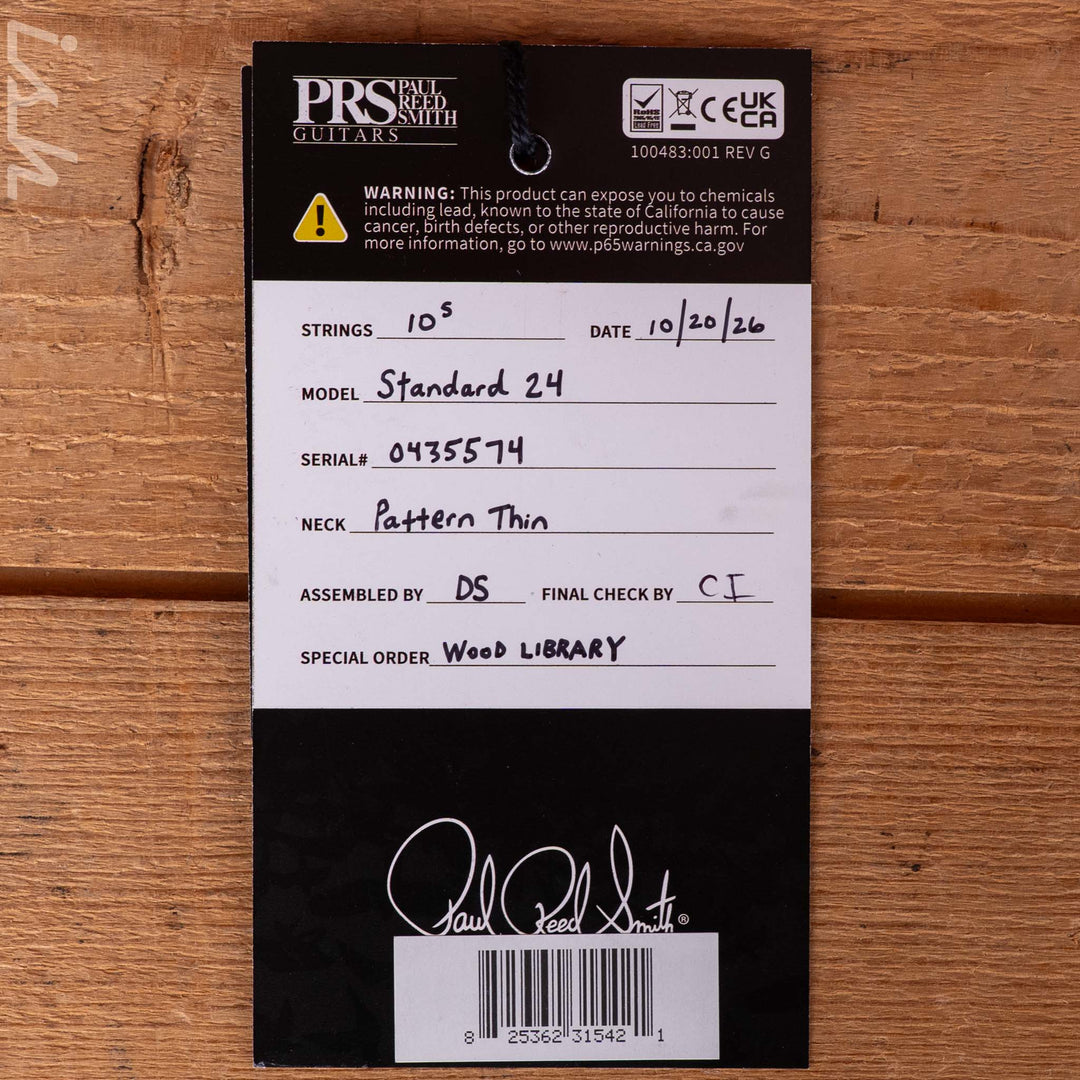 PRS Wood Library Standard 24 Metallic Midnight Ish 15th Anniversary