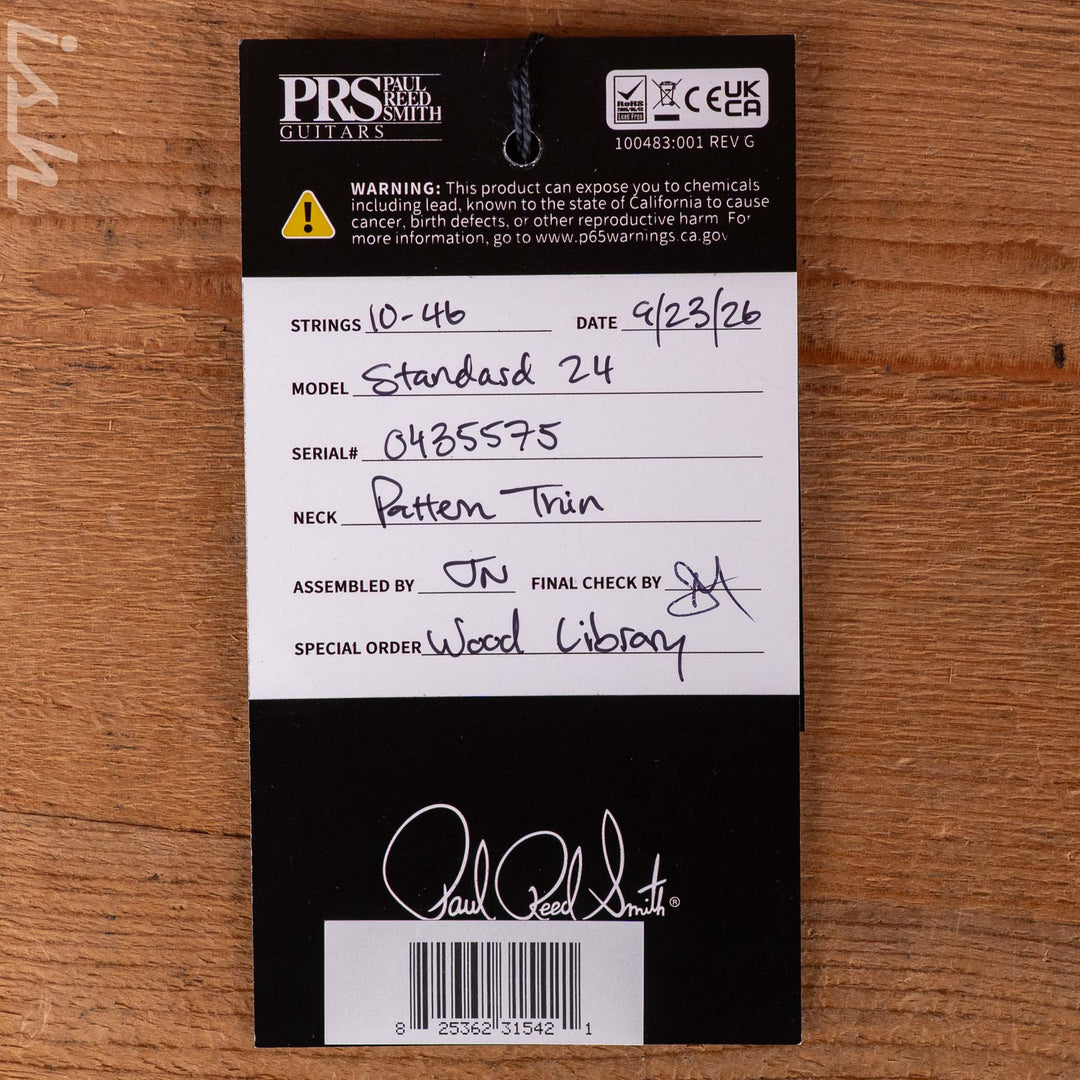 PRS Wood Library Standard 24 Metallic Midnight Ish 15th Anniversary