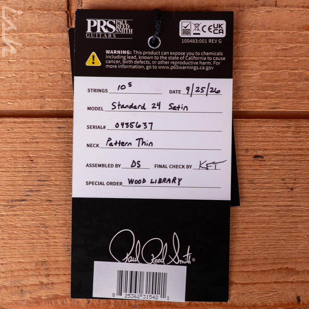 PRS Wood Library Standard 24 Metallic Midnight Ish 15th Anniversary
