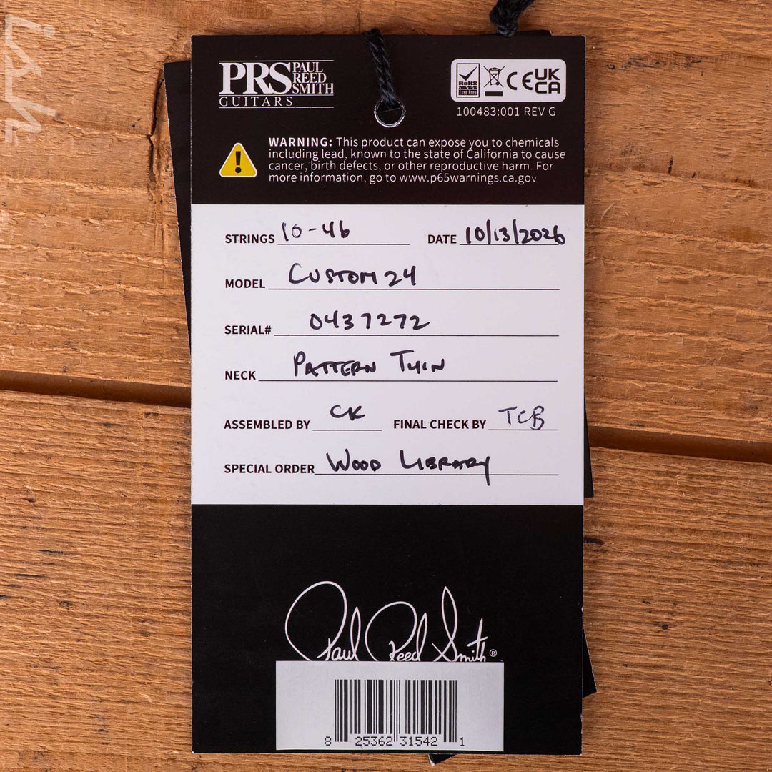 PRS Wood Library Standard 24 Metallic Midnight Ish 15th Anniversary