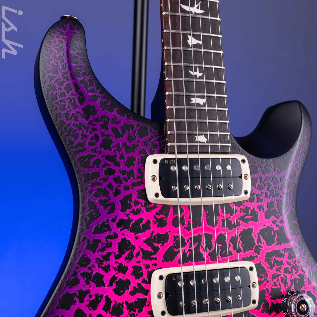 PRS S2 Custom 24-08 Pink Purple Crackle Burst Sprayer&