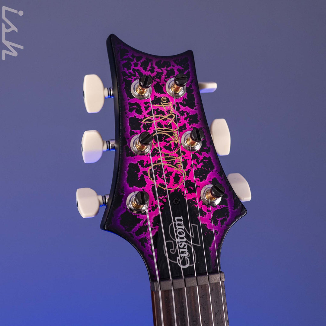 PRS S2 Custom 24-08 Pink Purple Crackle Burst Sprayer&
