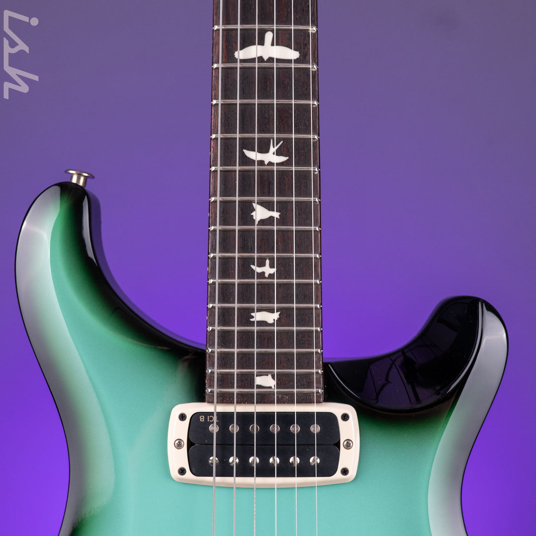 PRS S2 Custom 24-08 Opaque Teal Smokeburst Sprayer&
