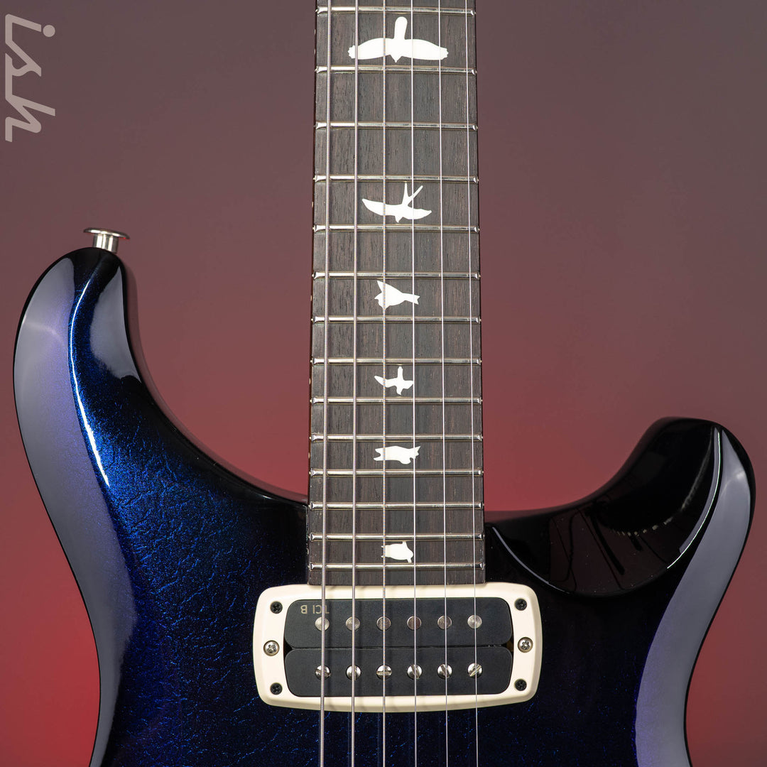 PRS S2 Custom 24-08 Purple-Blue Smokeburst Colorshift Holoflake Crackle Sprayer&