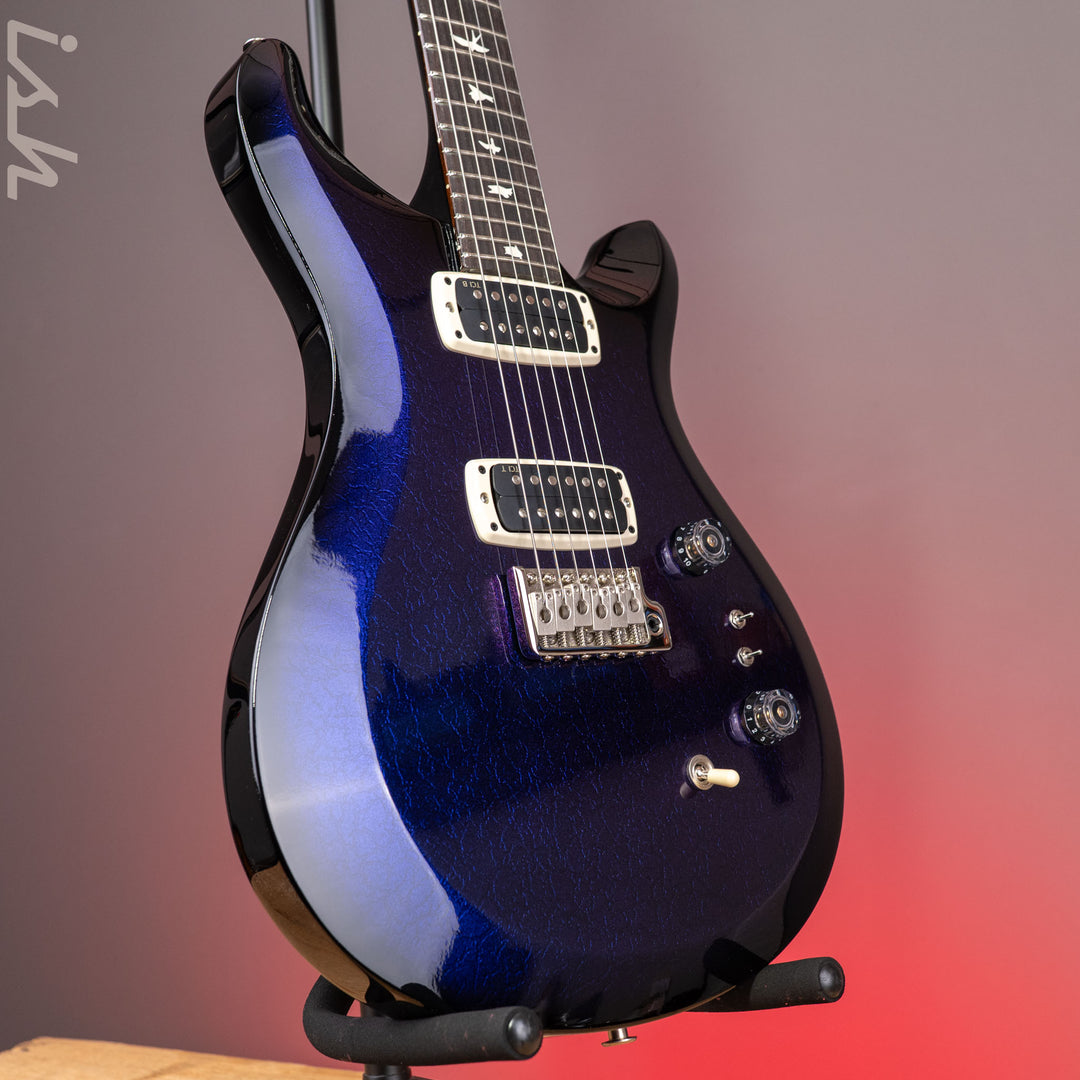 PRS S2 Custom 24-08 Purple-Blue Smokeburst Colorshift Holoflake Crackle Sprayer&
