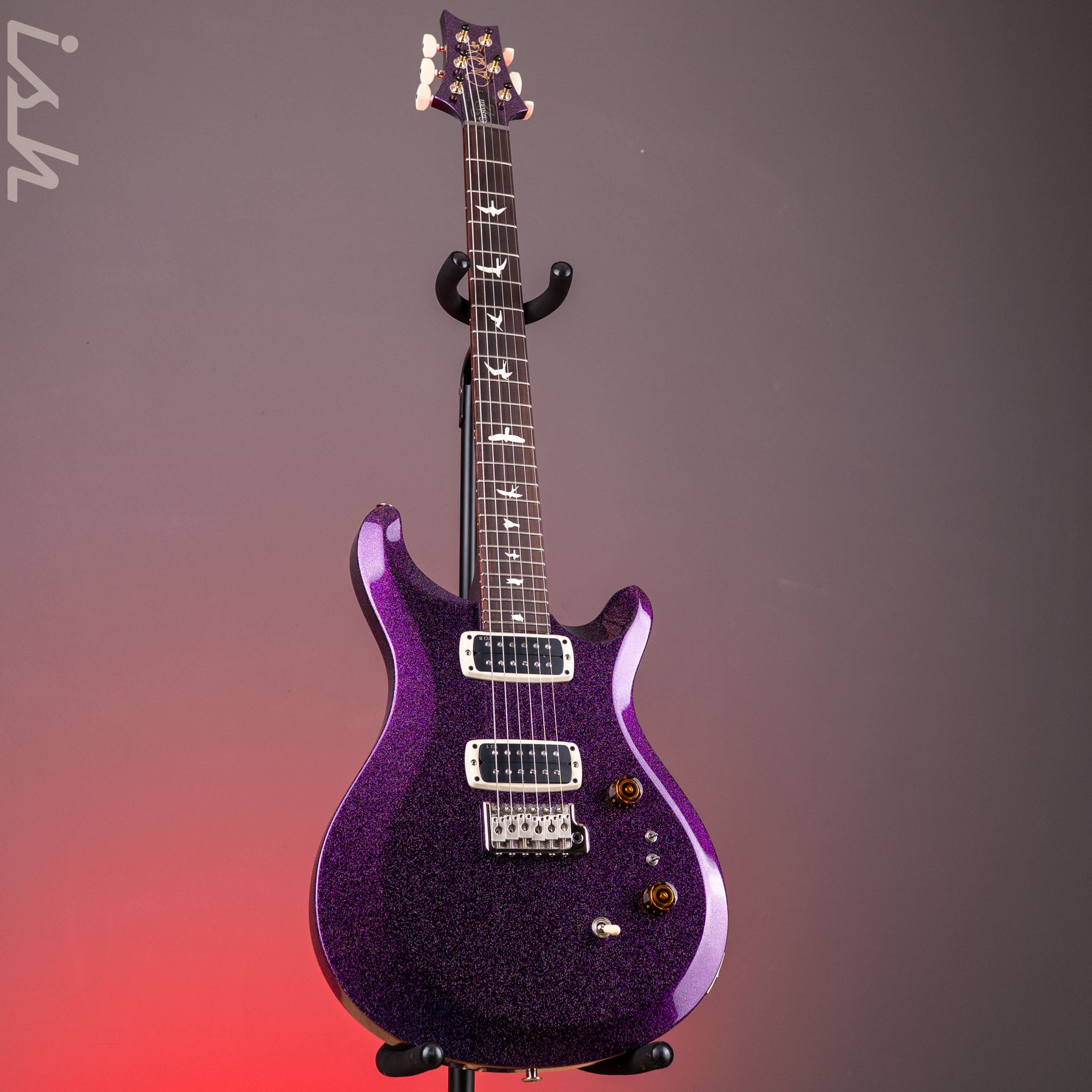 PRS S2 Custom 24-08 Purple Holoflake Sprayer's Choice – Ish Guitars