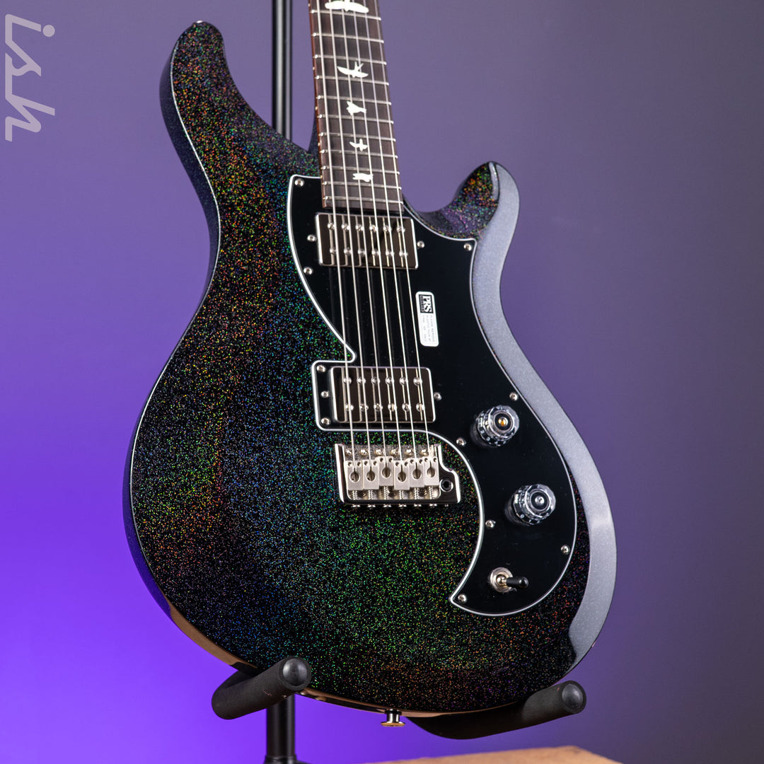 PRS S2 Vela HHT Gloss Black Rainbow Holoflake *New Model*