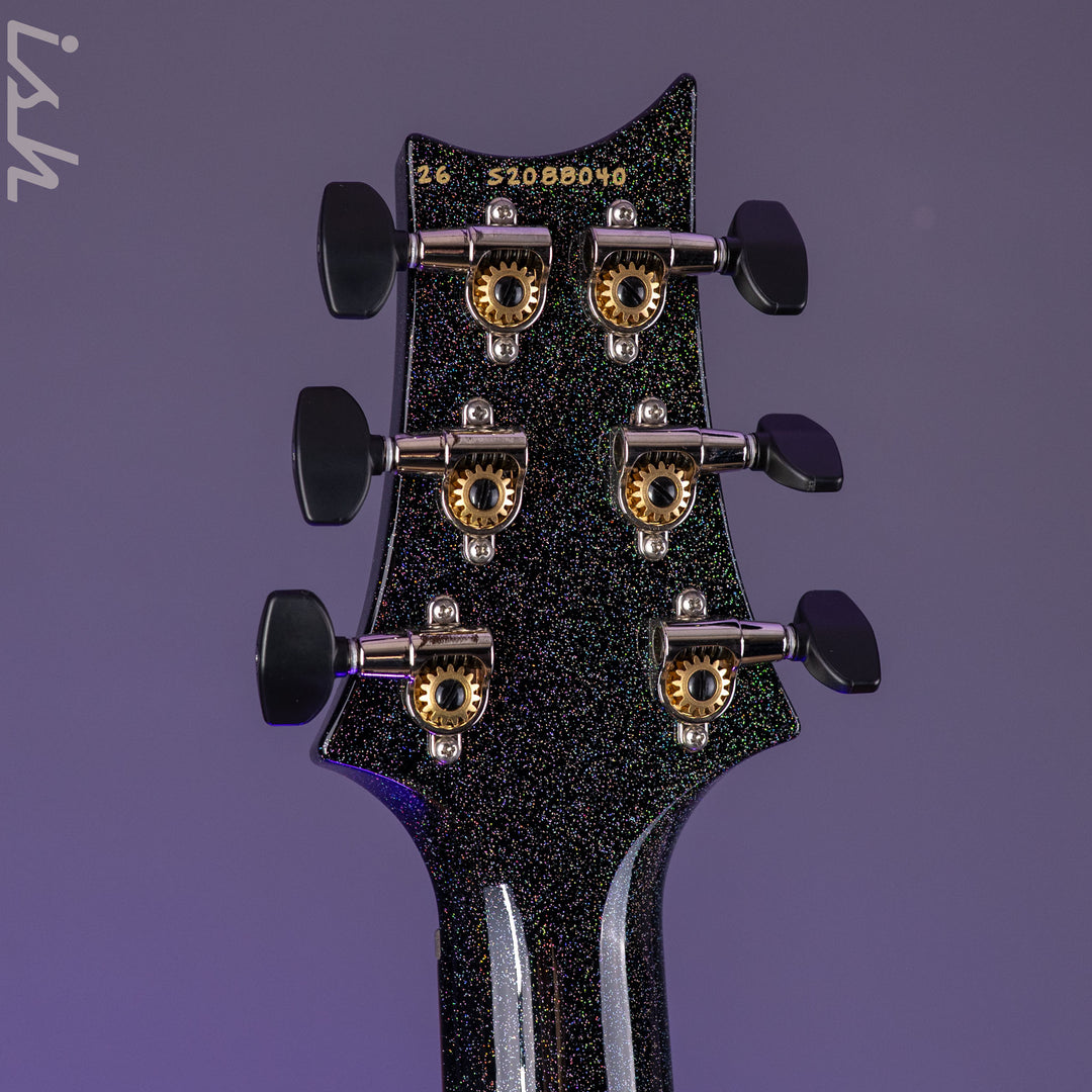 PRS S2 Vela HHT Gloss Black Rainbow Holoflake *New Model*