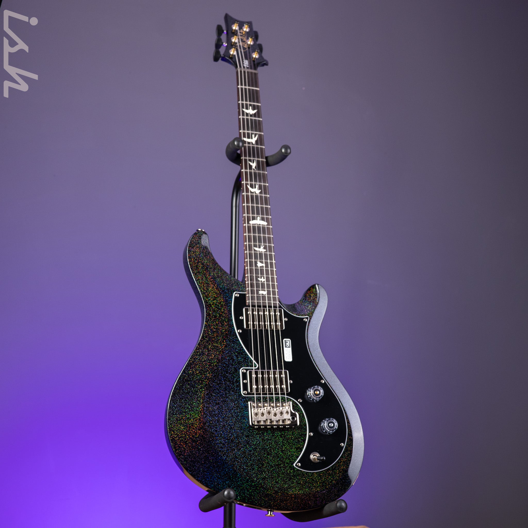PRS S2 Vela HHT Gloss Black Rainbow Holoflake *New Model* – Ish