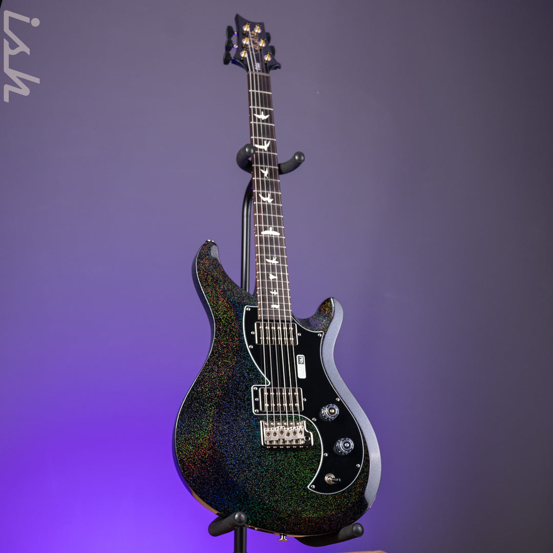 PRS S2 Vela HHT Gloss Black Rainbow Holoflake *New Model*