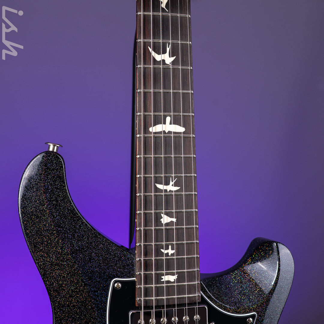 PRS S2 Vela HHT Gloss Black Rainbow Holoflake *New Model*
