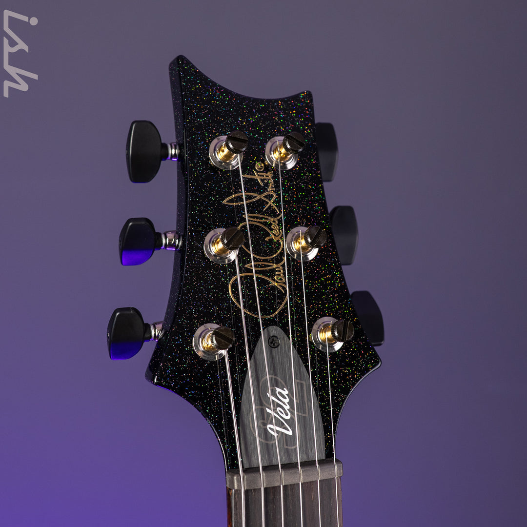 PRS S2 Vela HHT Gloss Black Rainbow Holoflake *New Model*