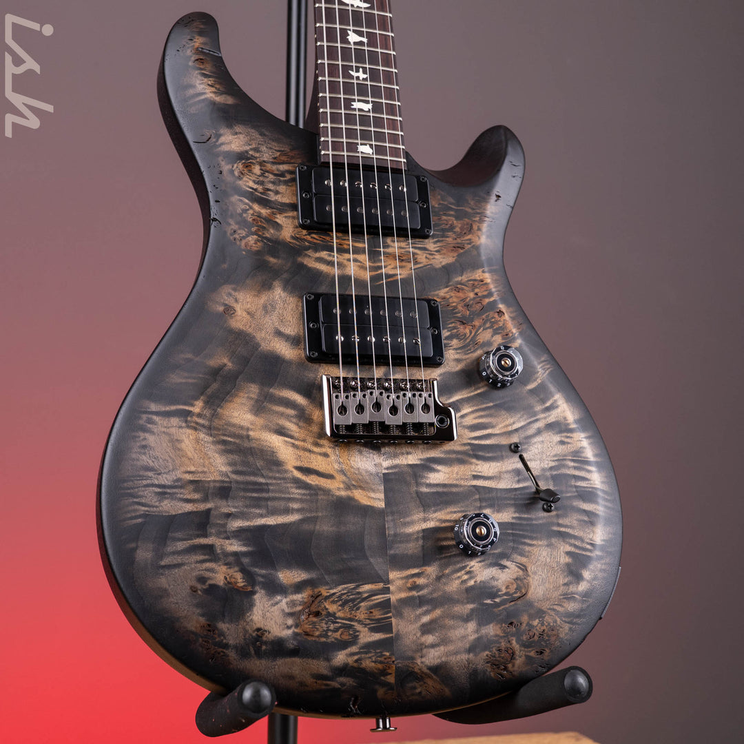 PRS Wood Library Select Limited S2 Custom 24 Poplar Burl Charcoal Burst