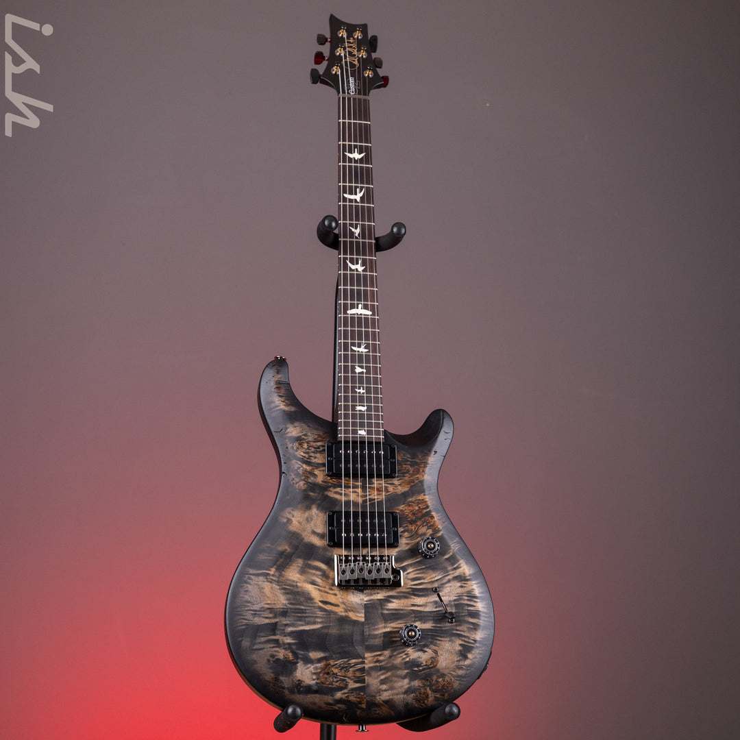 PRS Wood Library Select Limited S2 Custom 24 Poplar Burl Charcoal Burst
