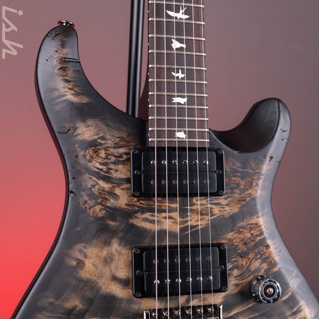 PRS Wood Library Select Limited S2 Custom 24 Poplar Burl Charcoal Burst