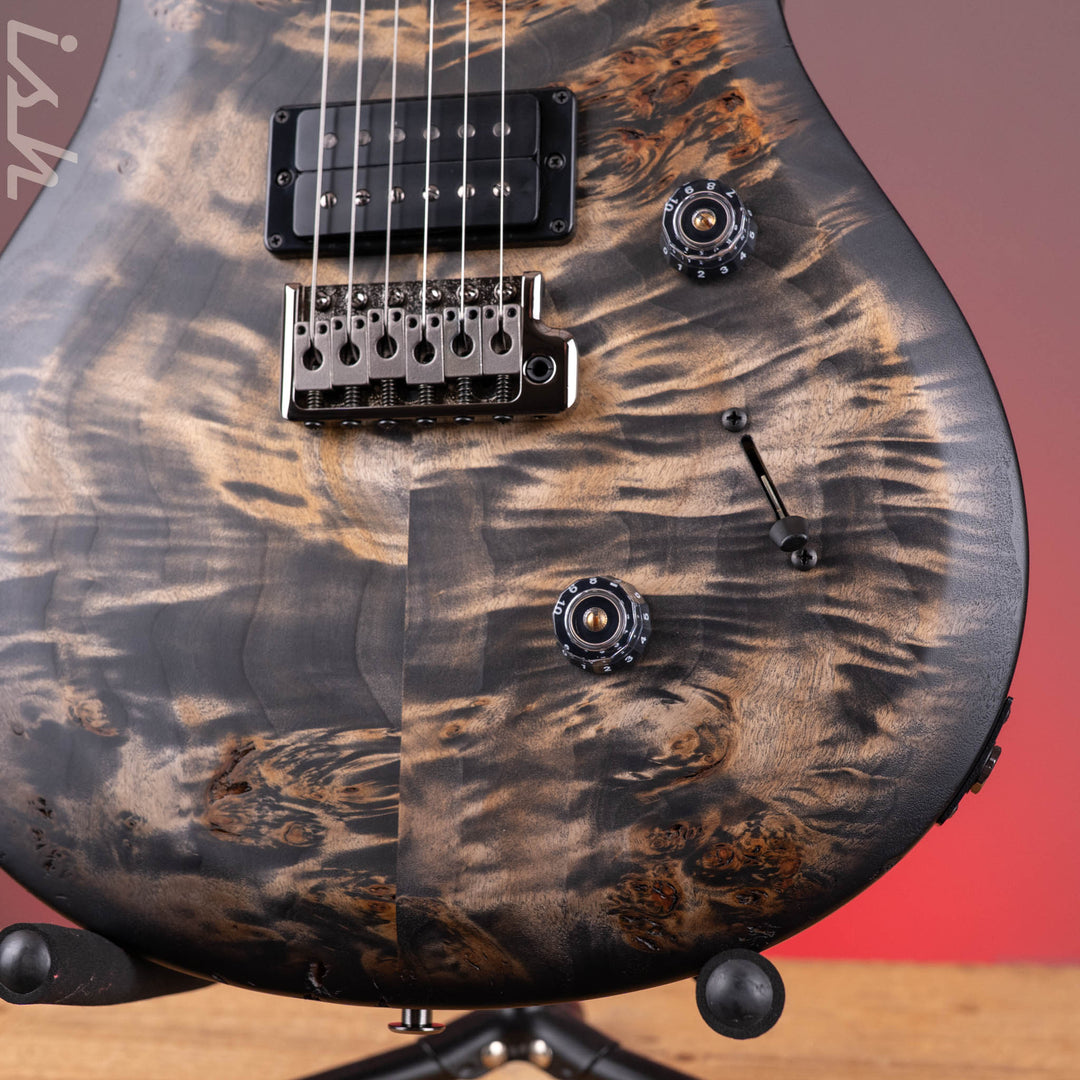PRS Wood Library Select Limited S2 Custom 24 Poplar Burl Charcoal Burst