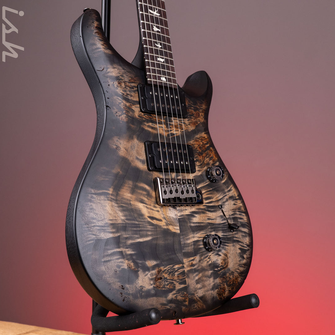 PRS Wood Library Select Limited S2 Custom 24 Poplar Burl Charcoal Burst