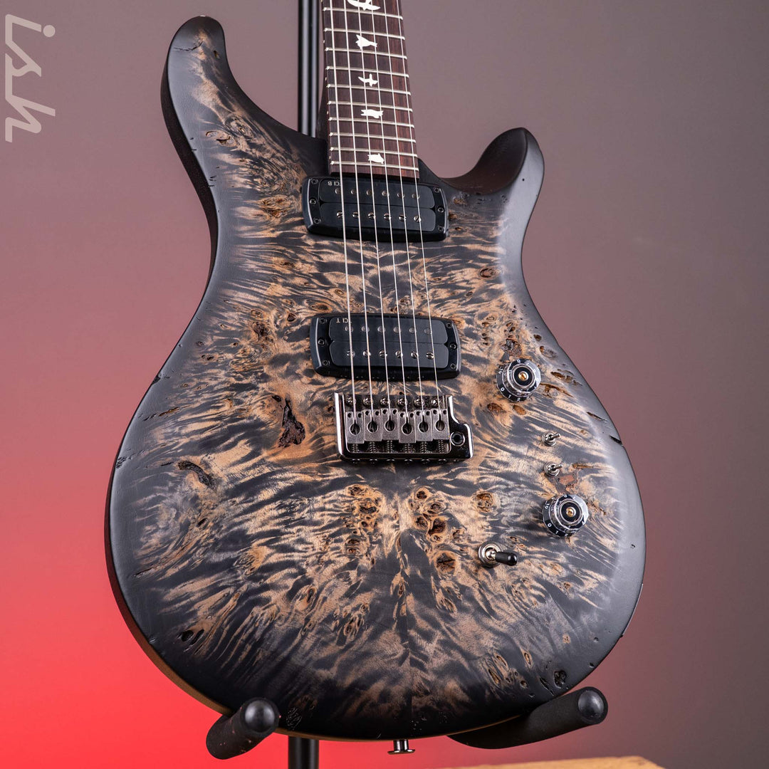 PRS Wood Library Select Limited S2 Custom 24-08 Poplar Burl Charcoal Burst