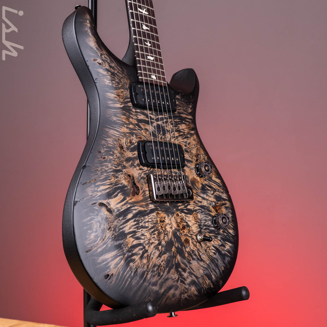 PRS Wood Library Select Limited S2 Custom 24-08 Poplar Burl Charcoal Burst