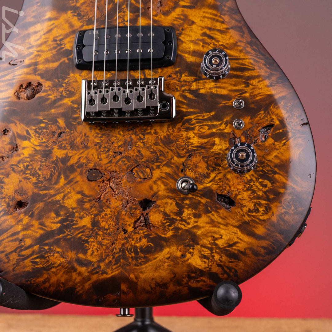 PRS Wood Library Select Limited S2 Custom 24-08 Poplar Burl Black Gold Burst