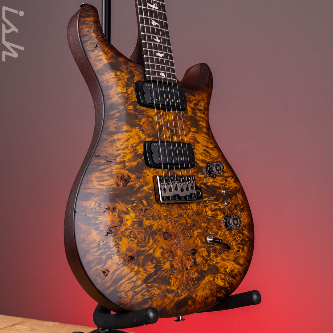 PRS Wood Library Select Limited S2 Custom 24-08 Poplar Burl Black Gold Burst